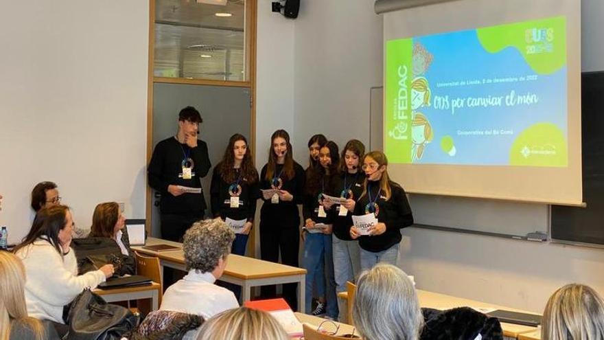 L’alumnat de l’escola FEDAC, present en el primer congrés Internacional de la Societat Catalana de Pedagogia