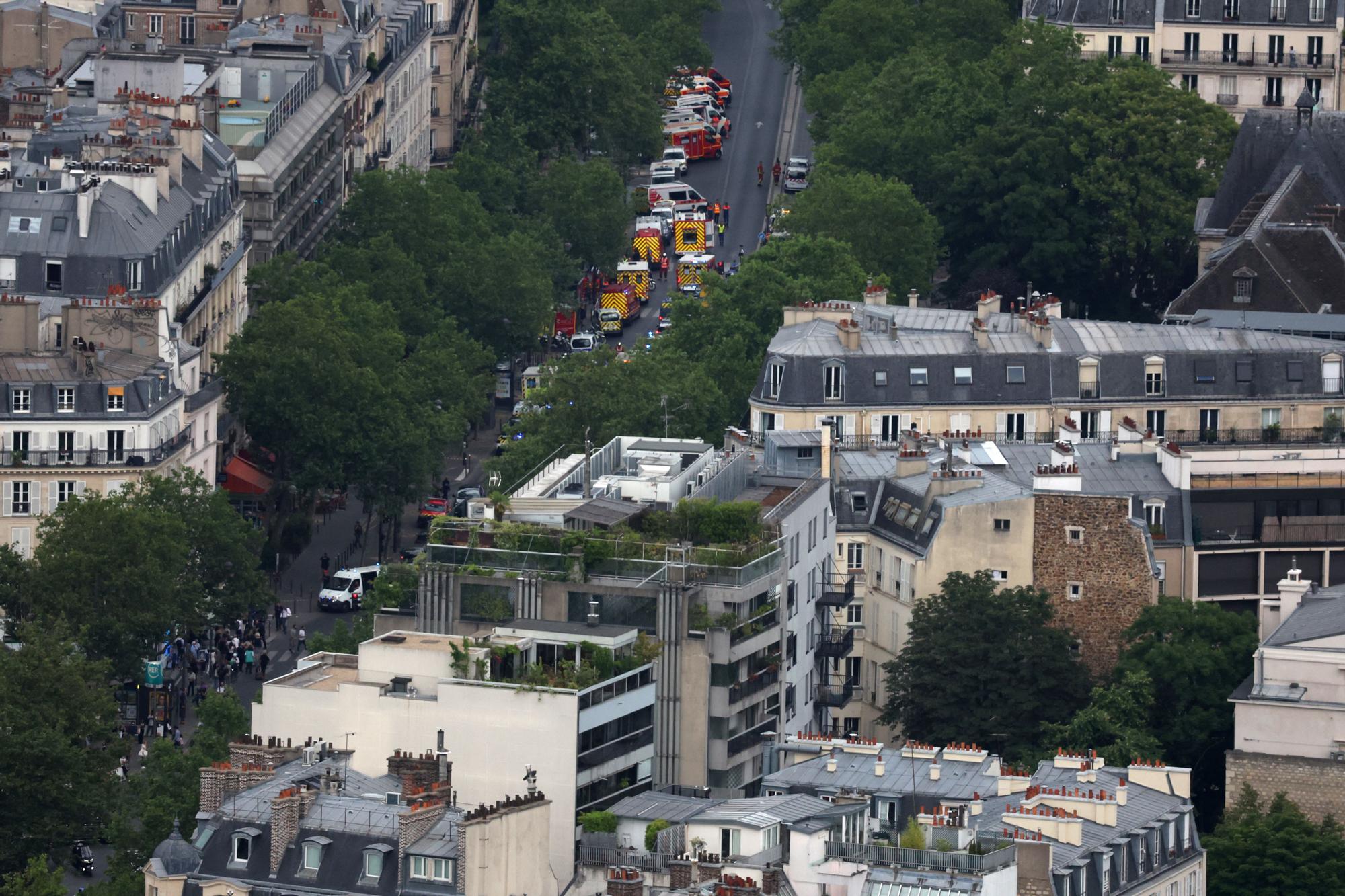 L'explosió de gas al cinquè districte de París, en imatges