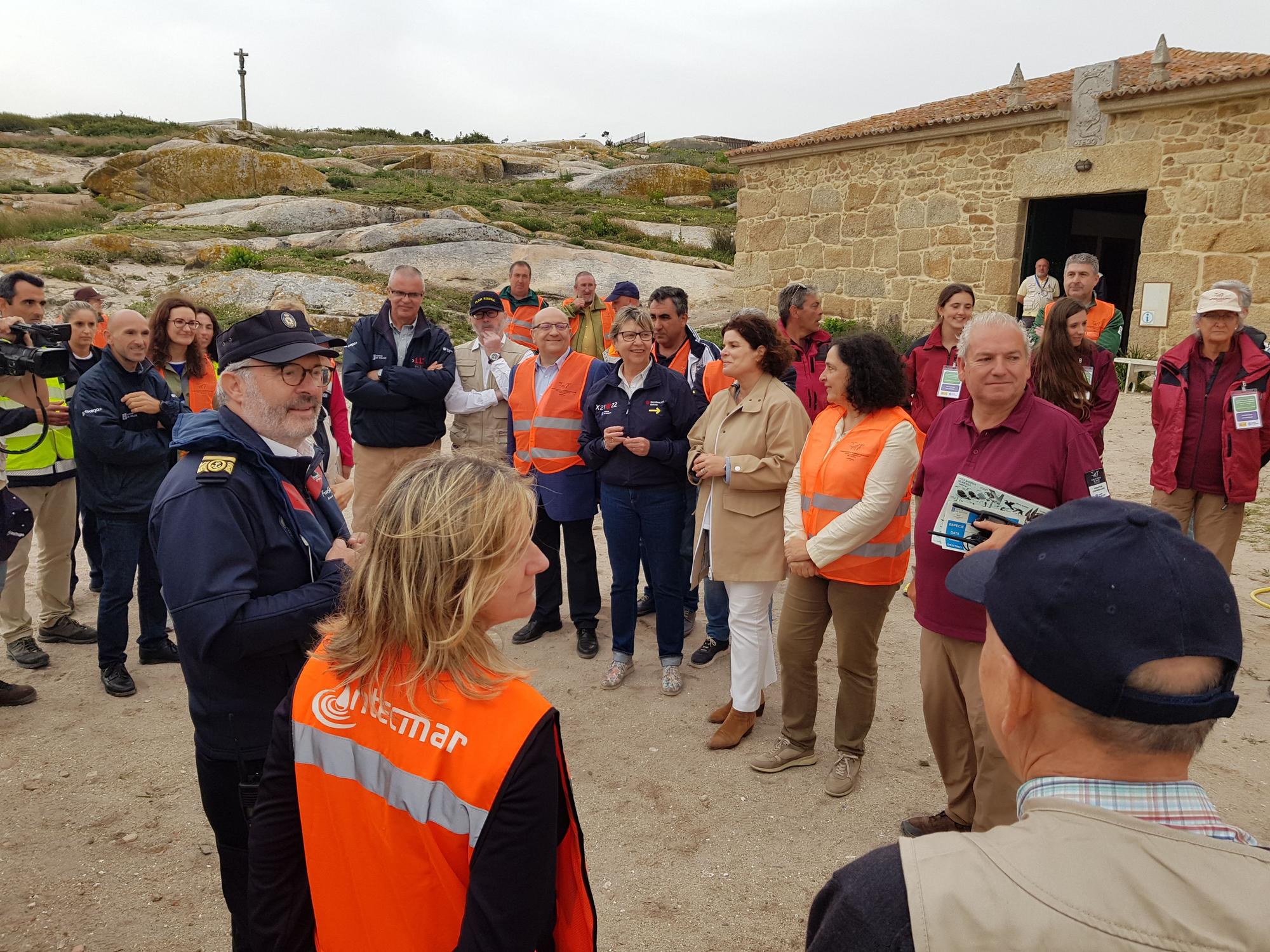 Representantes de los diferentes organismos y colectivos implicados en el ejercicio.