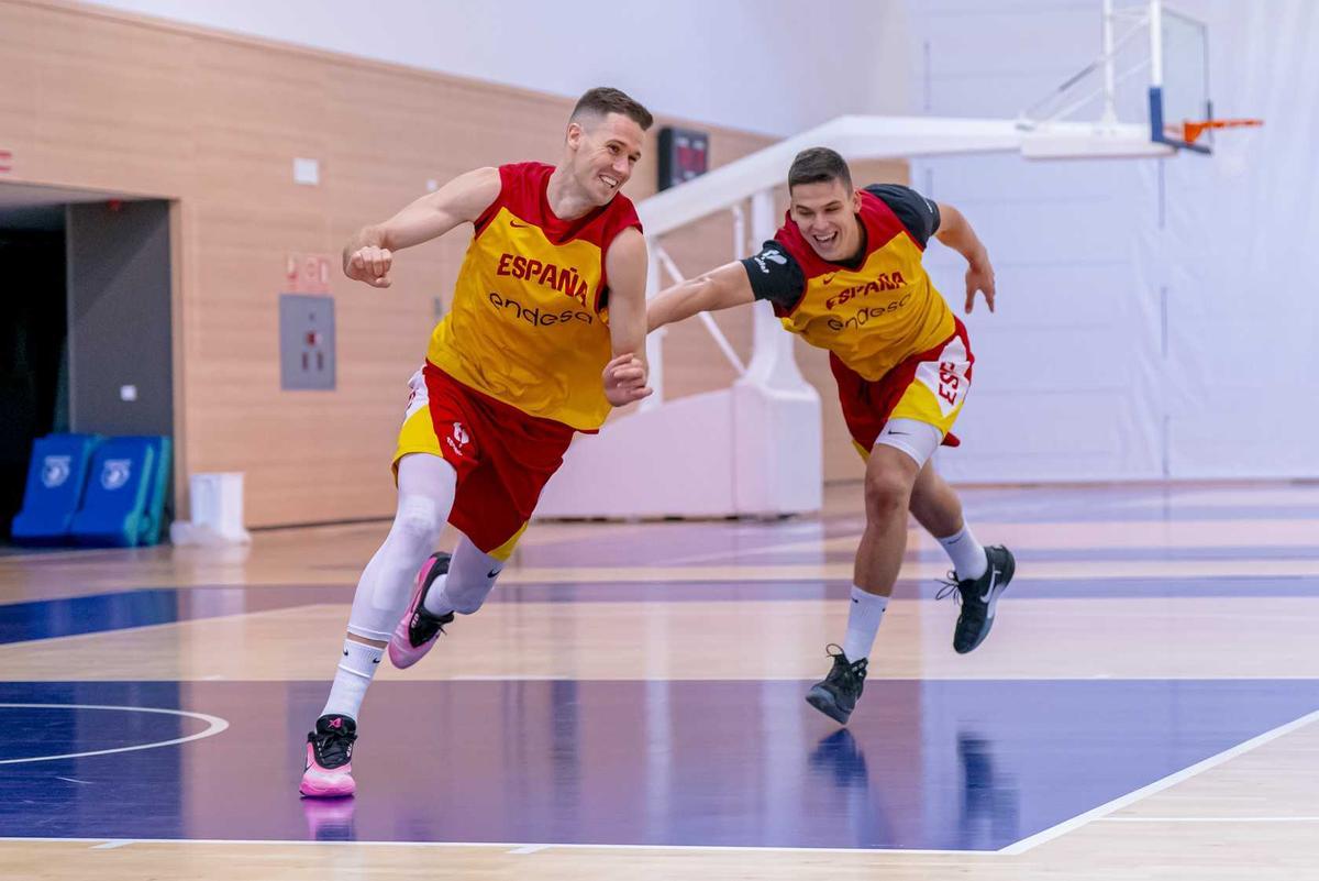 El equipo respiró buen ambiente en el entrenamiento matinal en Madrid