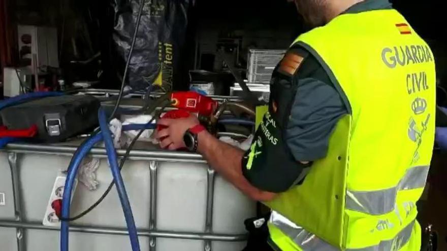 Cuatro detenidos en Caldas por el robo de 11.000 litros de gasóleo en Pontevedra