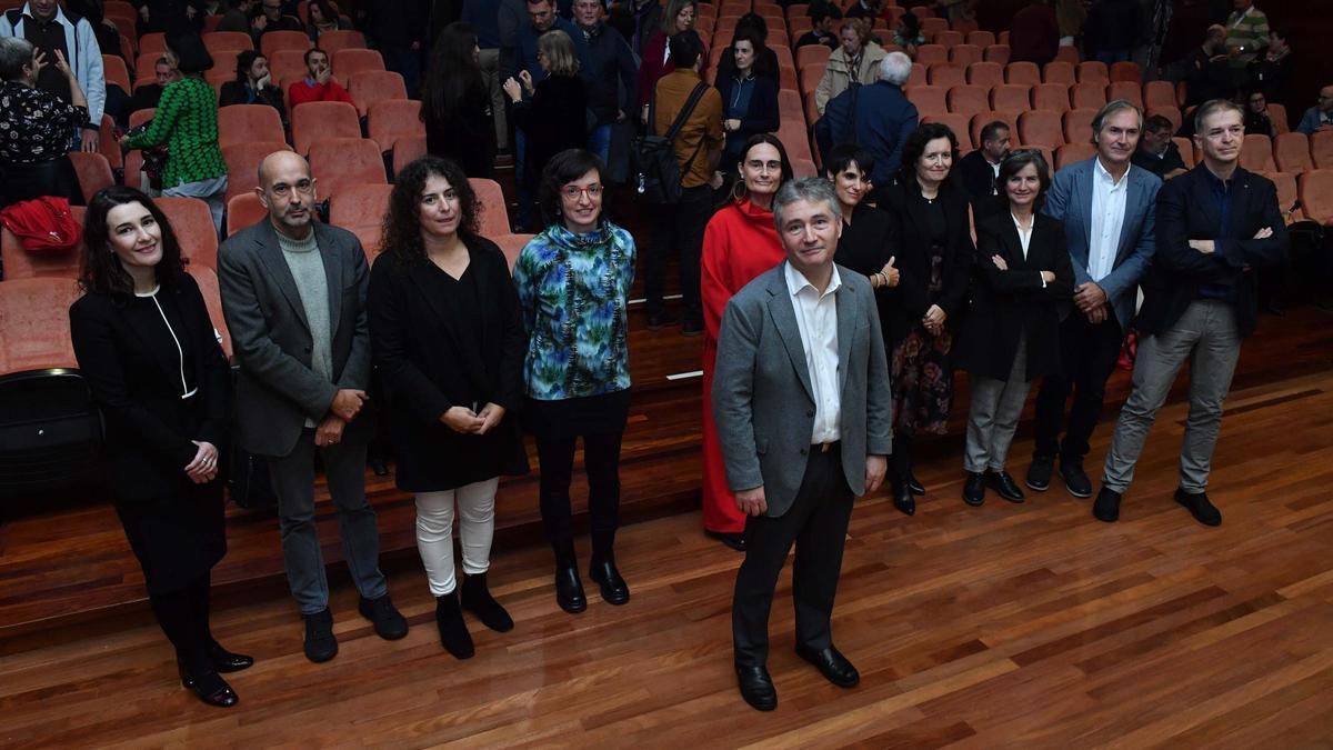 Ricardo Cao, con los miembros de su candidatura