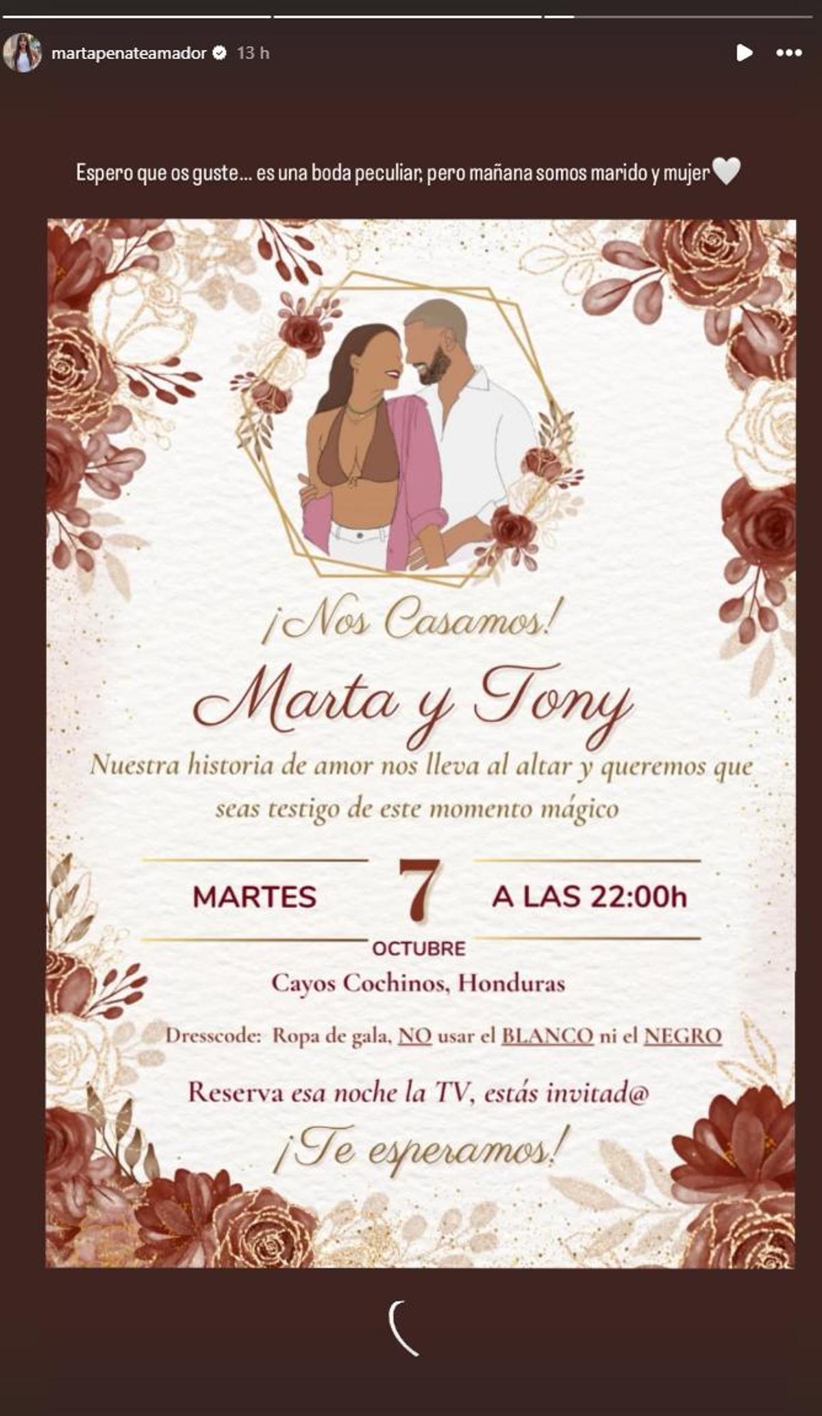 Publicación de Marta Peñate.