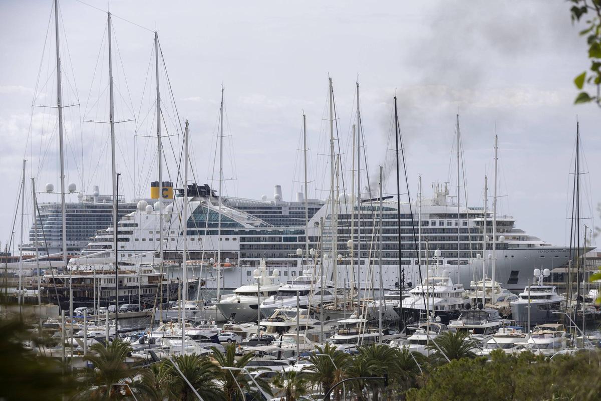 Los puertos de Balares recibieron 791 cruceros en 2025, 17 más que el año anterior.