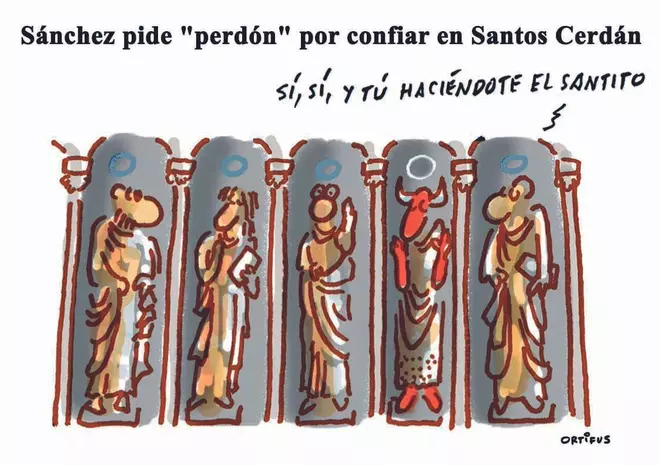Sánchez pide "perdón" por confiar en Santos Cerdán