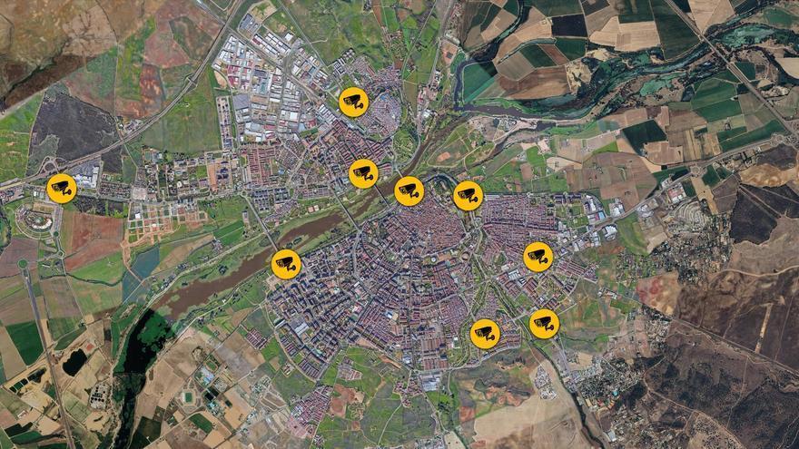 Entran en funcionamiento otras nueve cámaras para el control del tráfico en Badajoz