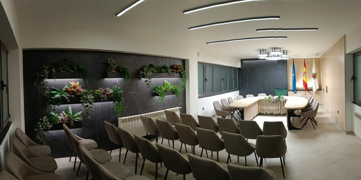 Detalle de una de las paredes.