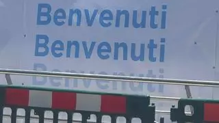 Mogán corrige la pancarta del papa en Arguineguín tras detectarse un error en italiano