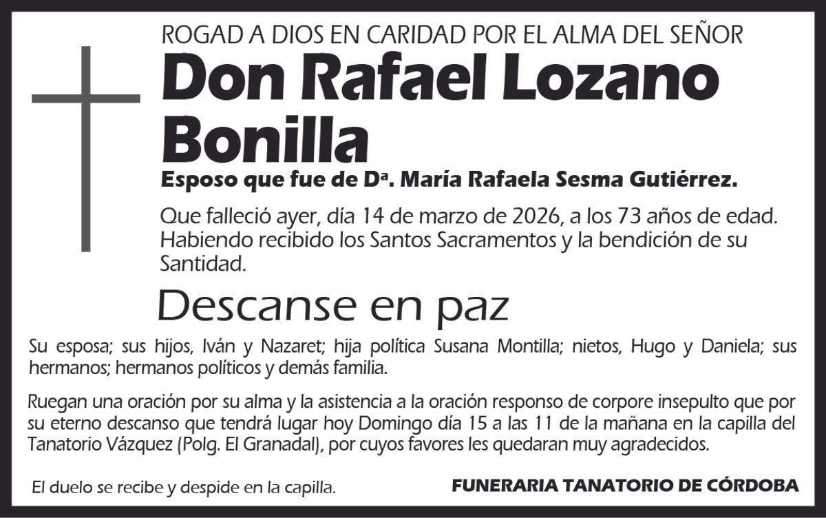 Rafael Lozano Bonilla