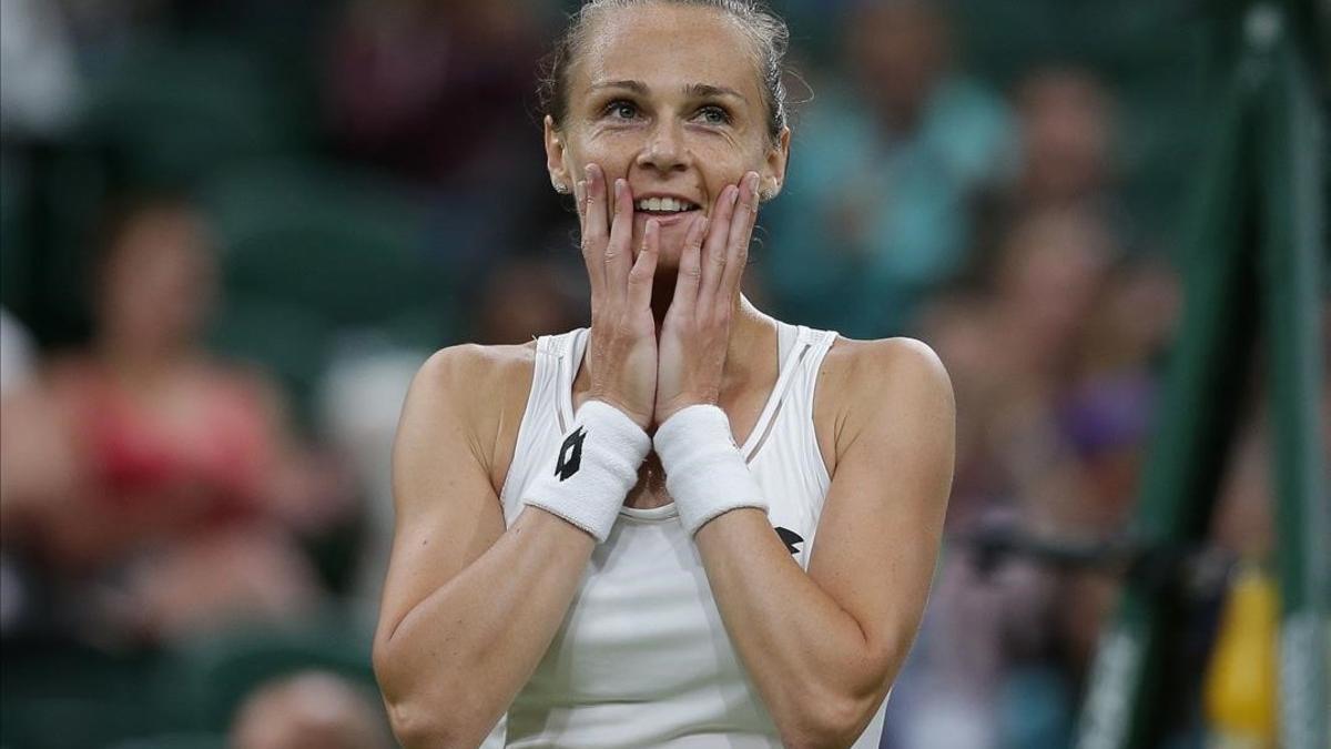 Rybarikova muestra su sorpresa tras alcanzar las semifinales de Wimbledon