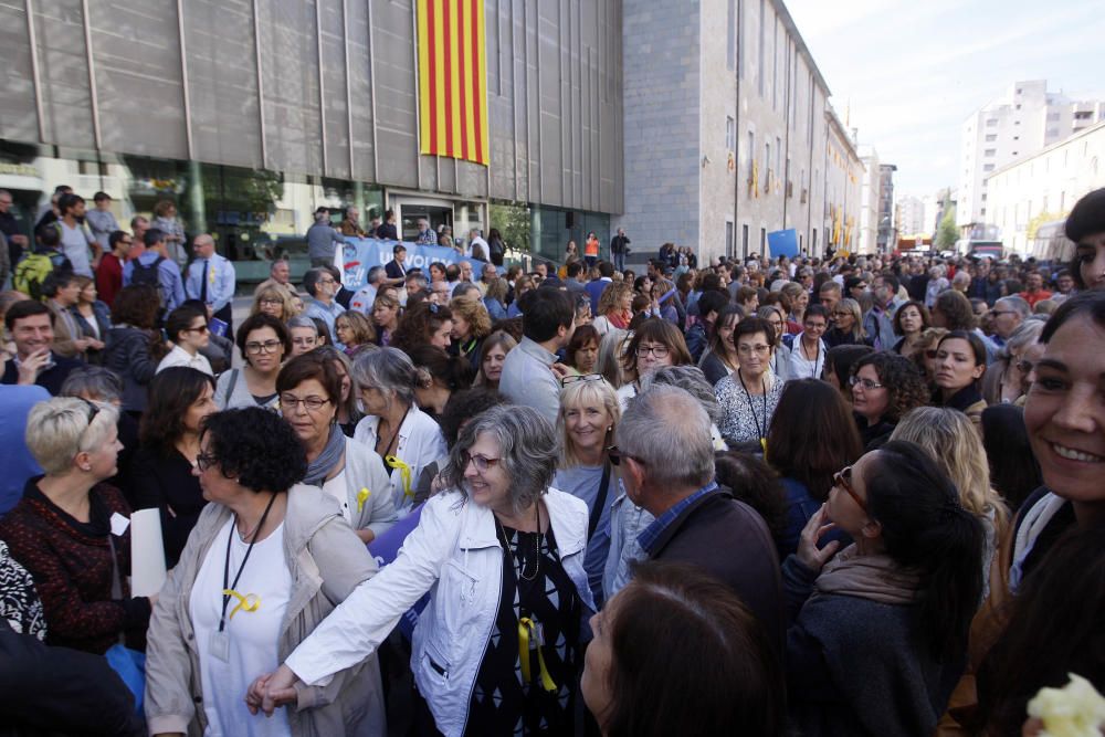 Protesta dels treballadors de la Generalitat a Girona