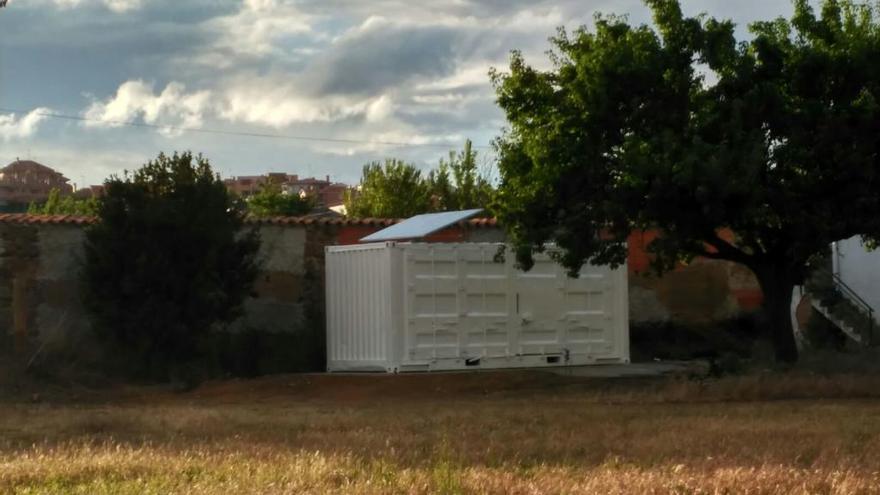 Zona destinada a los huertos urbanos en Benavente.