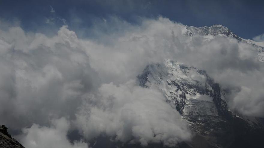 Raül Corominas durant una de les seves expedicions a Nepal.