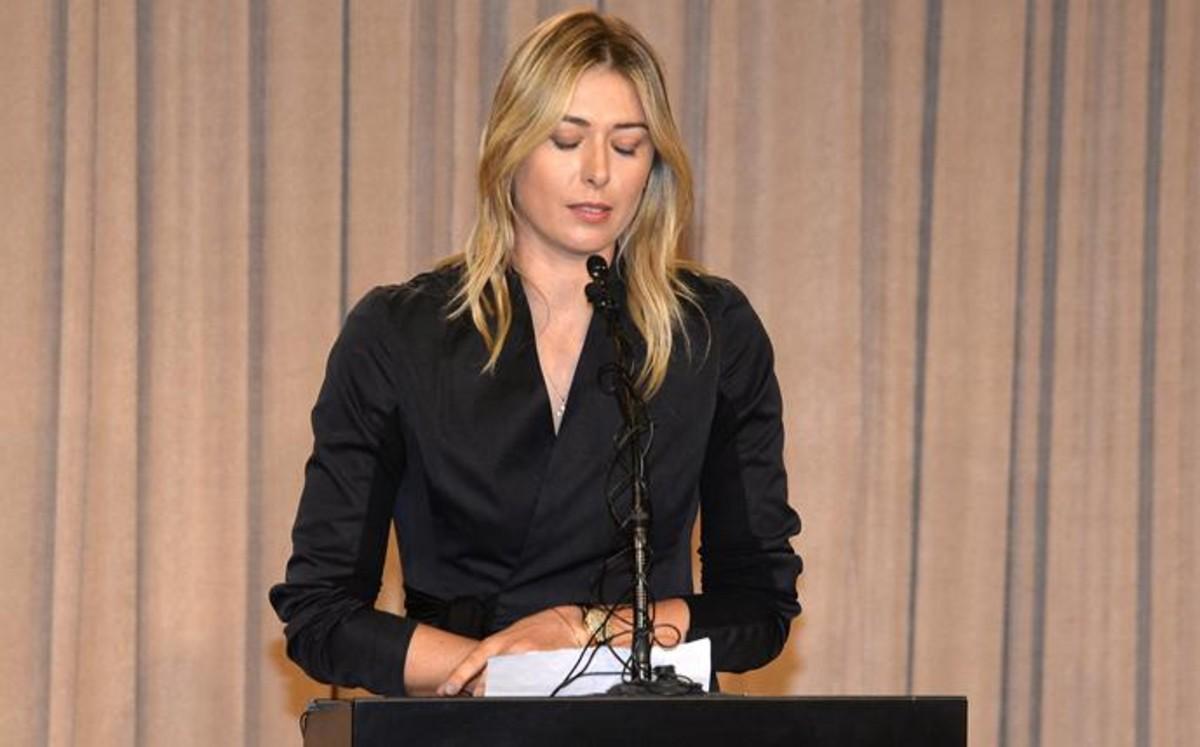 Maria Sharapova, en una imagen del pasado 7 de marzo, cuando anunció su positivo por dopaje