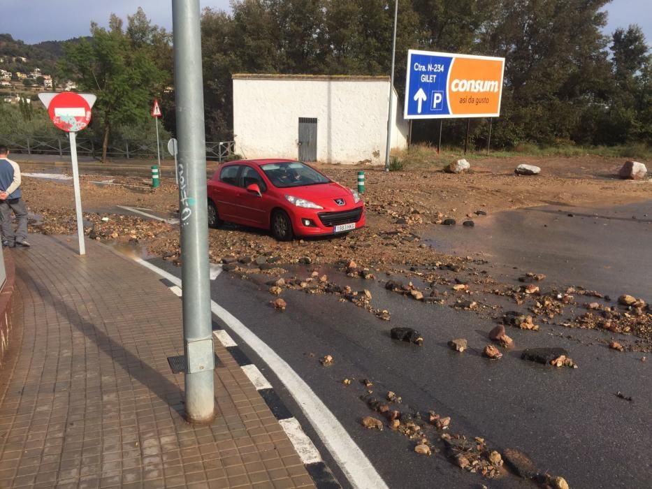 Efectos de la lluvia en El Camp de Morvedre