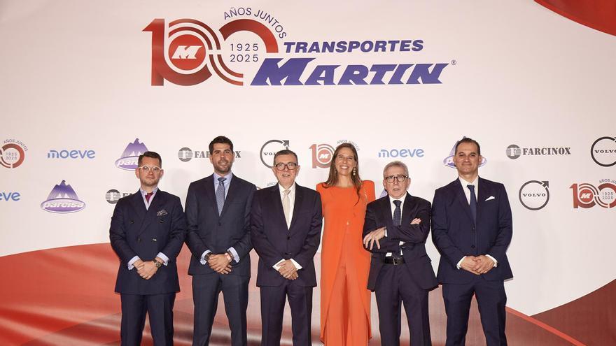 El equipo de Transportes Martín en su 100 aniversario