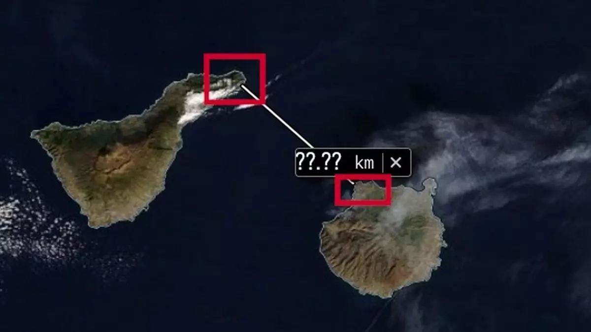 ¿Qué distancia separa Gran Canaria de Tenerife?: los cálculos de un canario que revolucionan las redes sociales