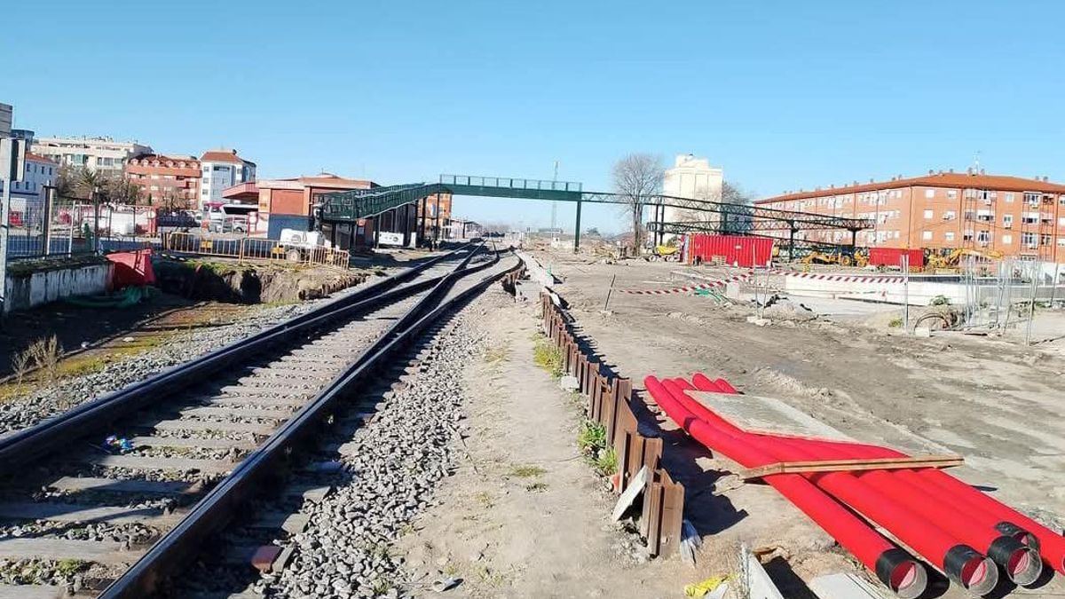 Tramo afectado por las obras ejecutadas en estos días por Adif en Navalmoral.