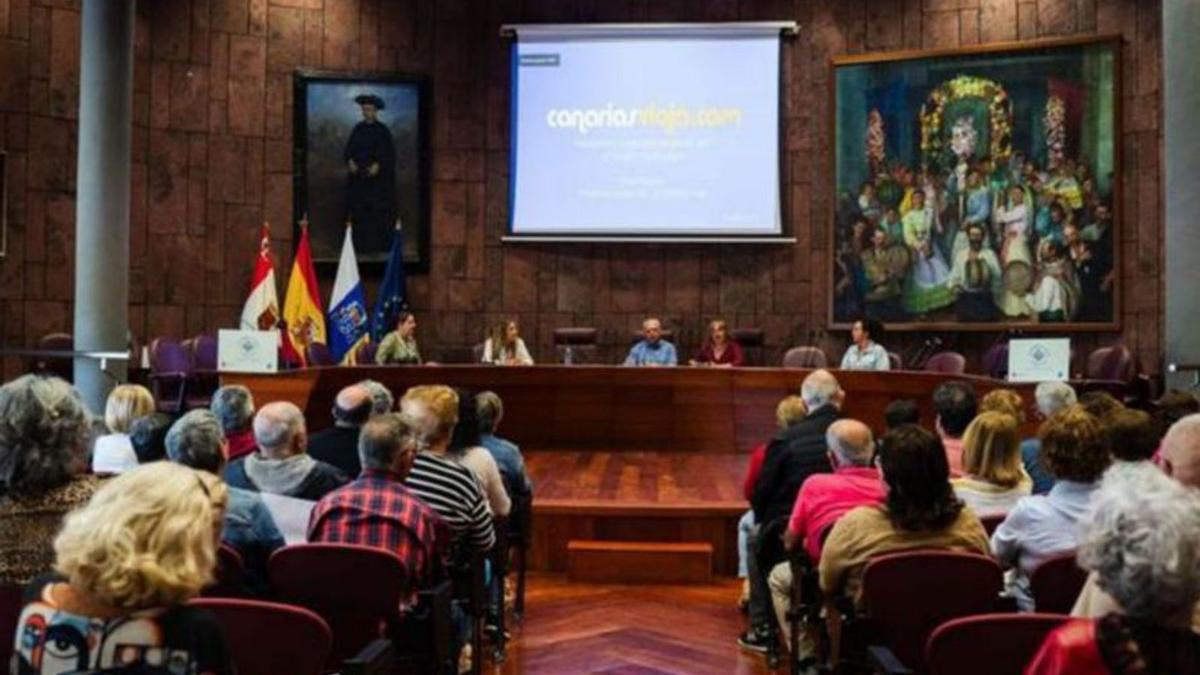 Encuentro anterior con los participantes de ‘La Gomera viaja’.