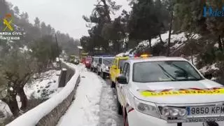 La borrasca Juliette causa estragos en Mallorca, colapsa las carreteras y deja registros históricos de lluvia y nieve