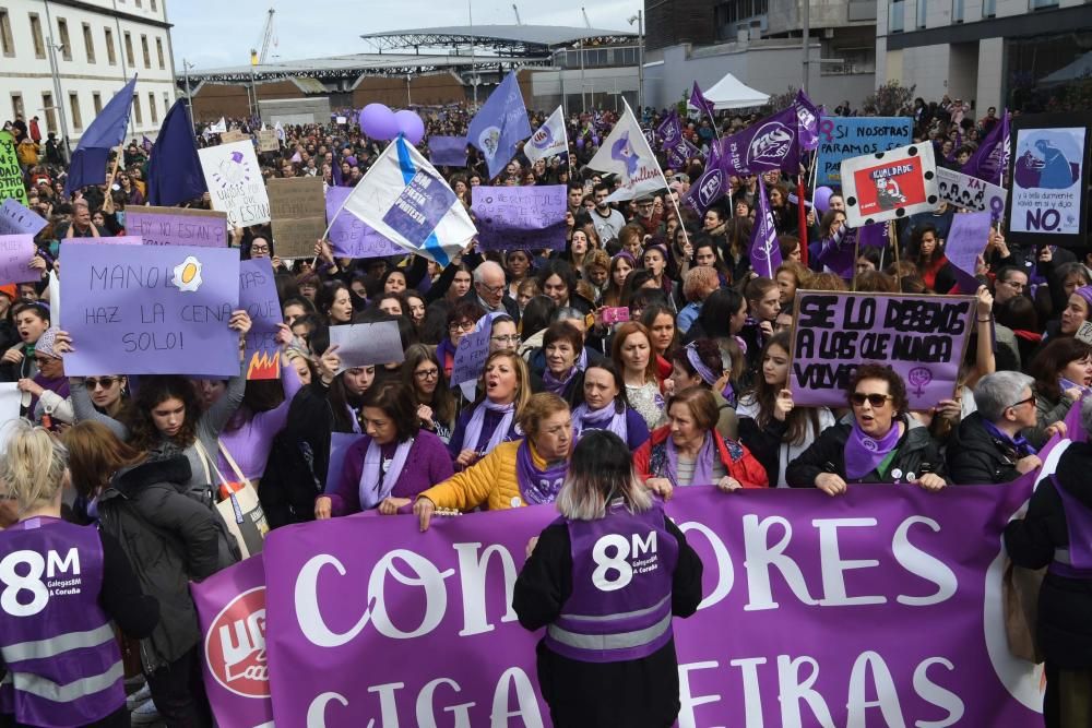 13.000 personas en el 8-M de A Coruña