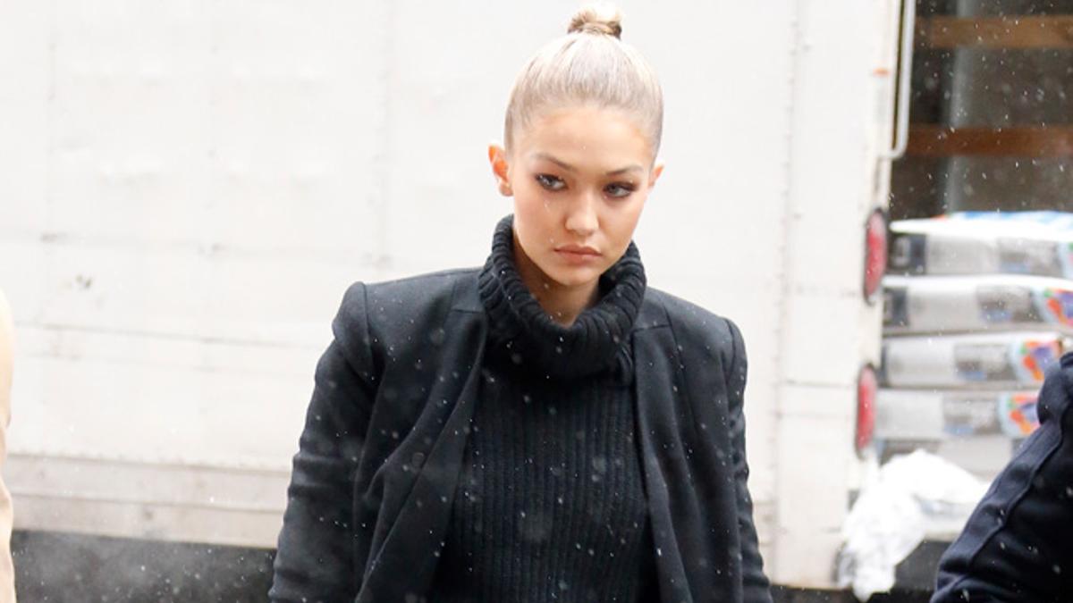 Gigi Hadid en Nueva York con una original trenza