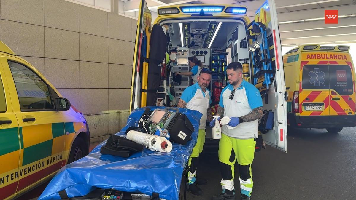 Un trabajador de 46 años, en estado crítico tras caer desde 15 metros en Majadahonda