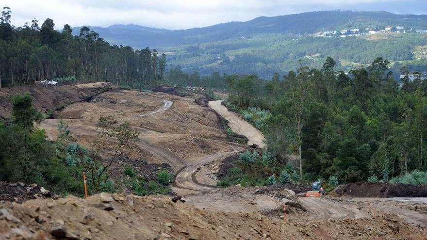 Obras de la A-57 en Marcón. // Gustavo Santos