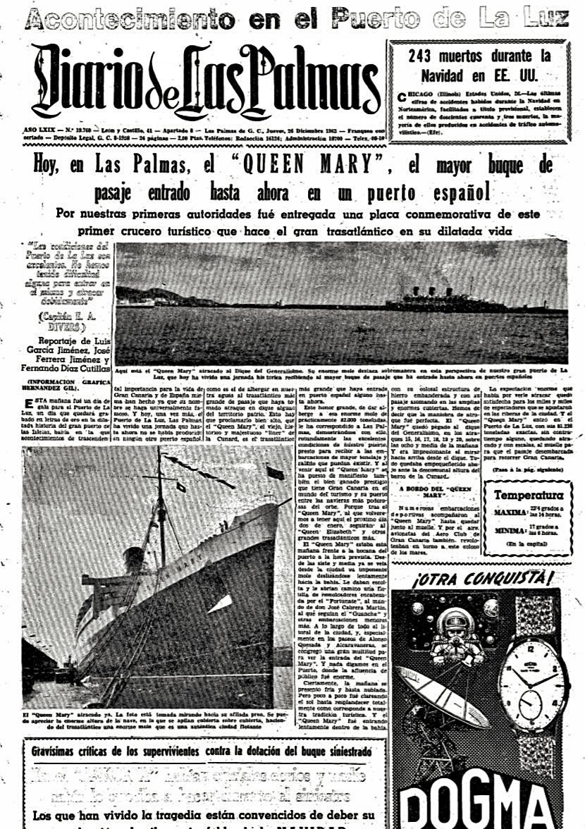 Las ‘reinas’ de la naviera Cunard regresan a Canarias este otoño