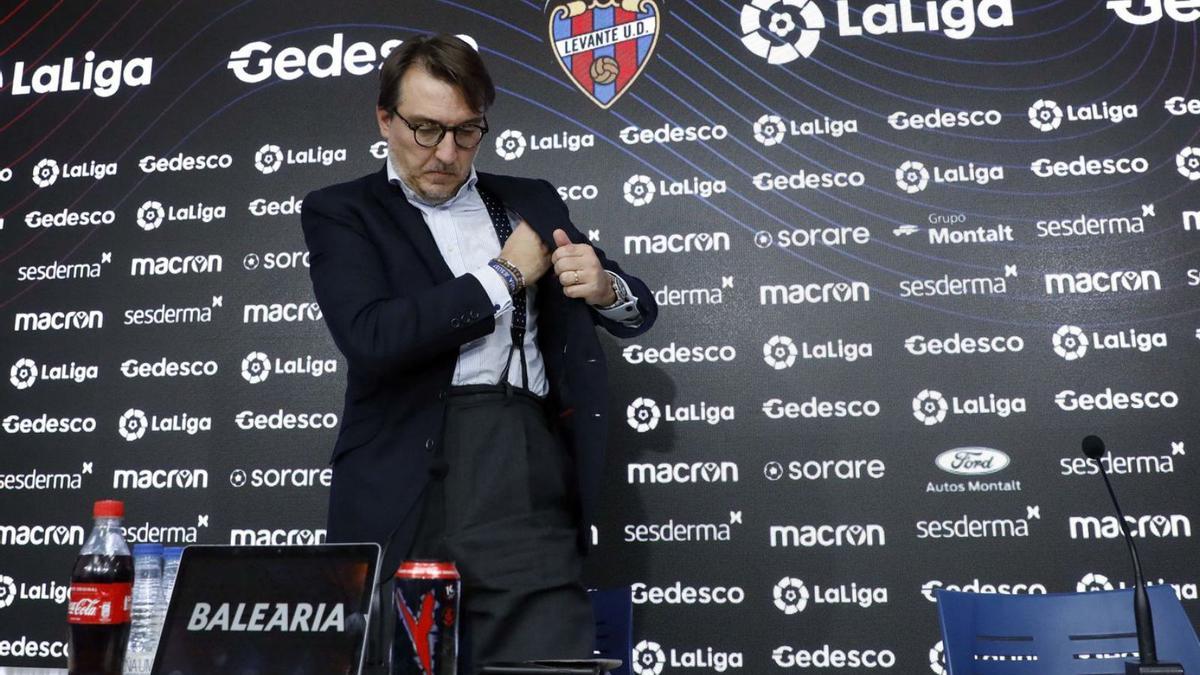 Quico Catalán, presidente del Levante UD. | J.M. LÓPEZ