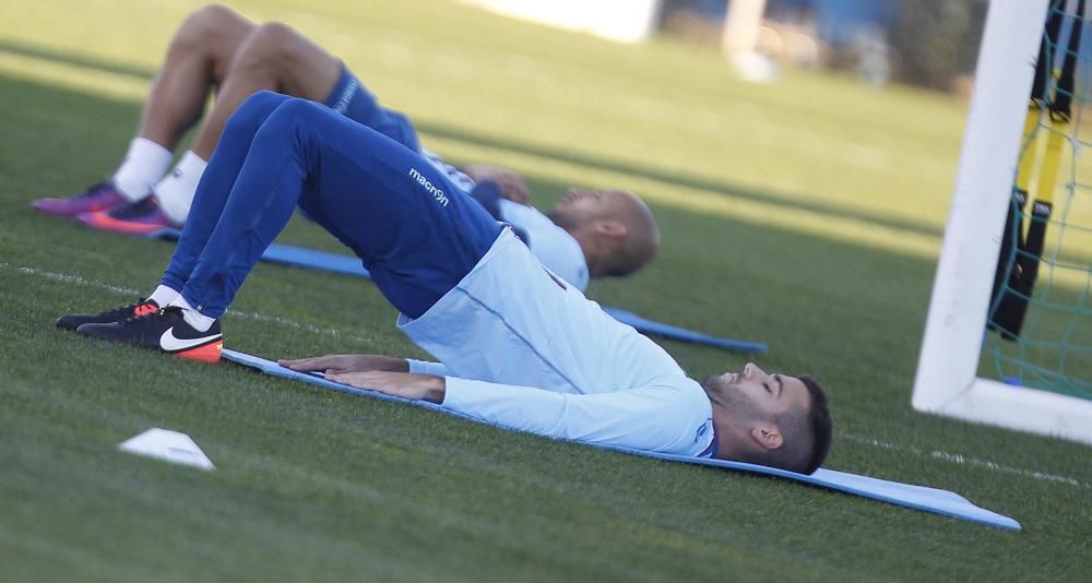 El entrenamiento del Levante UD