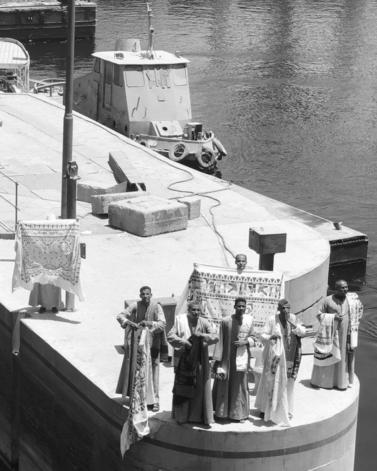 Barco en El Nilo, Egipto