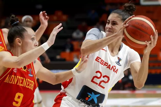 España gana con solvencia a Montenegro (78-51) y ya está en cuartos de final
