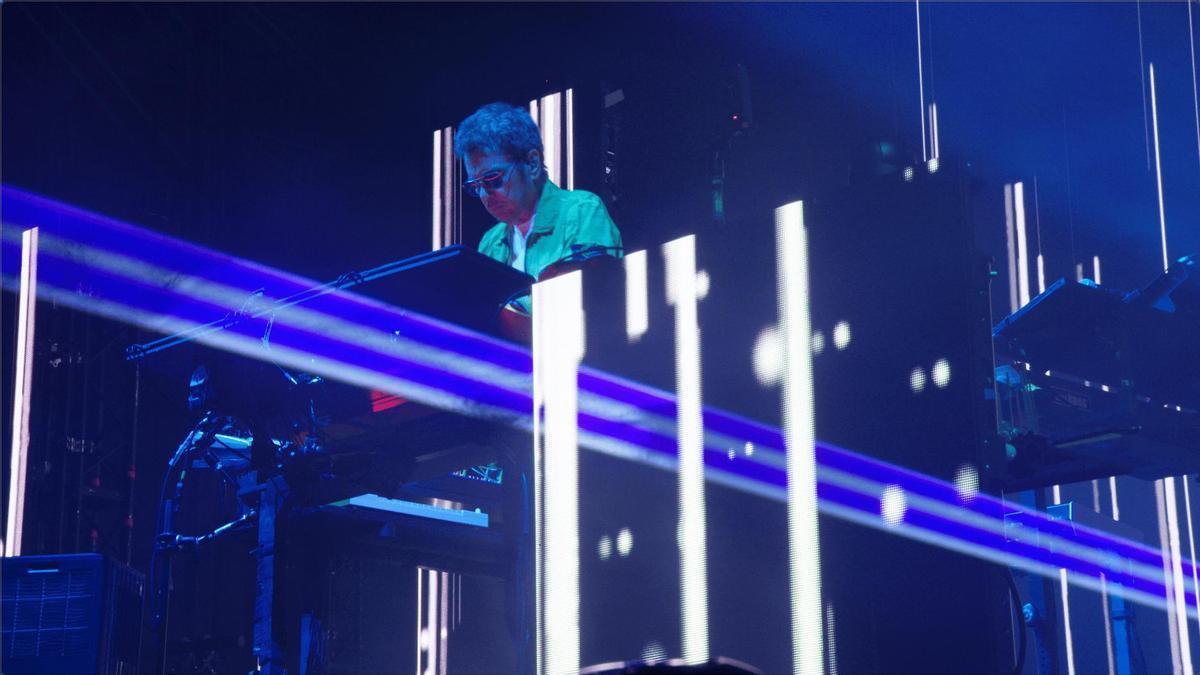 Jean-Michel Jerre performing live.