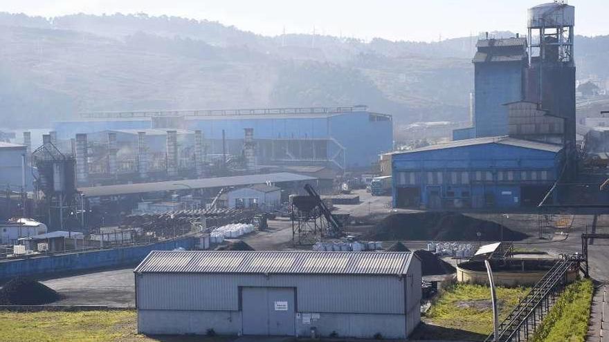 Planta de aluminio de Alcoa en el polígono de A Grela.