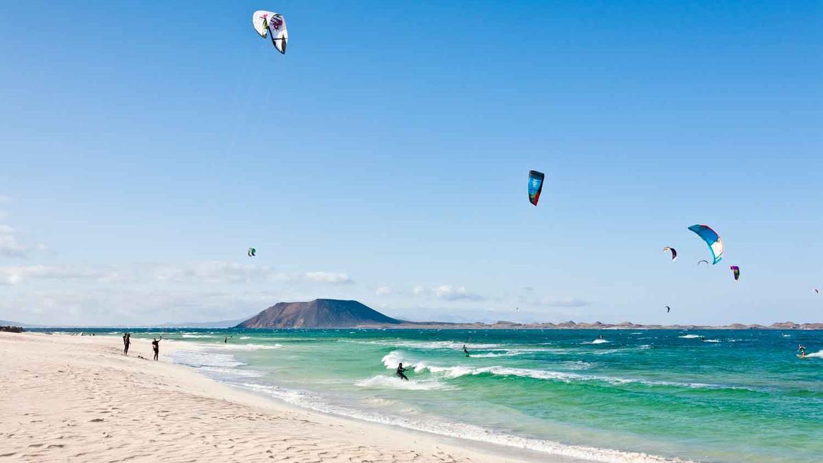 Kite surfing in Fuerteventura