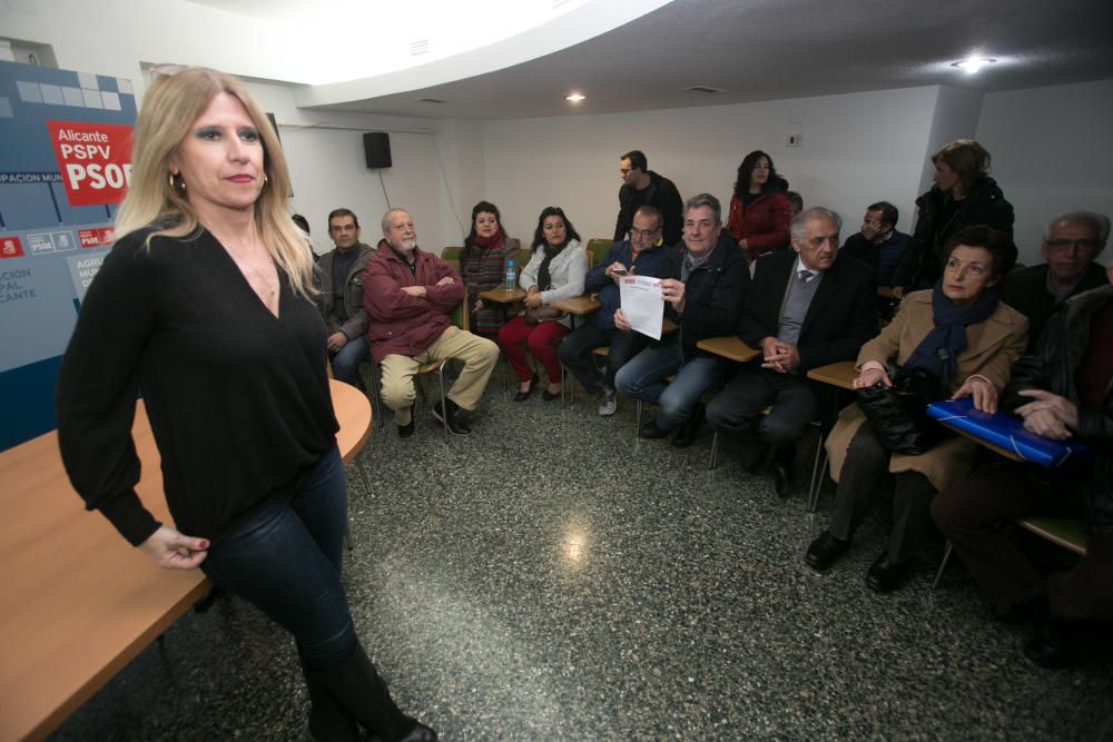 Eva Montesinos presenta su precandidatura a las primarias del PSPV en Alicante