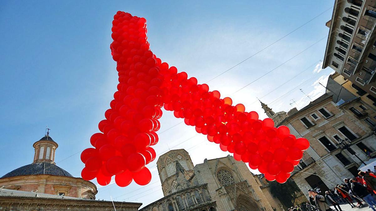 Concentración de Calcsicova en el Día Mundial de Acción contra el sida de 2018.