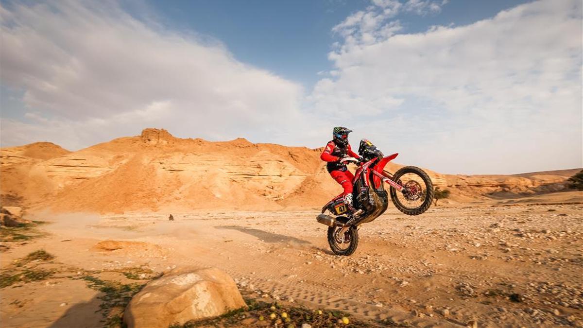 El piloto Kevin Benavides durante la quinta etapa del Dakar