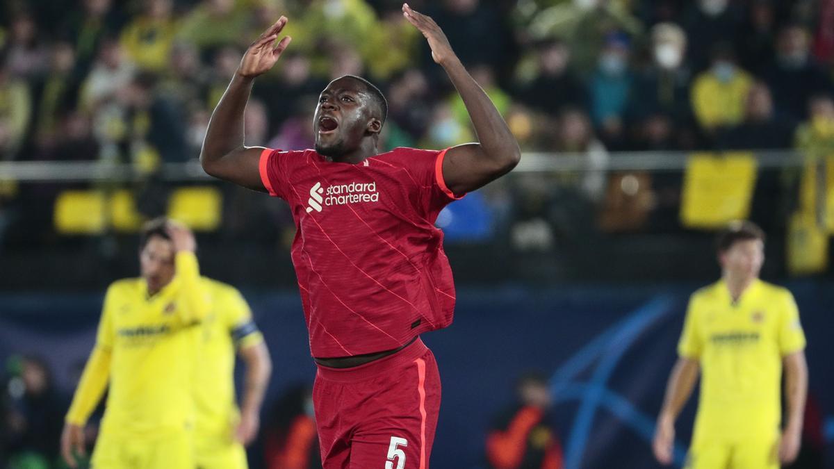 El defensa del Liverpool Ibrahima Konate