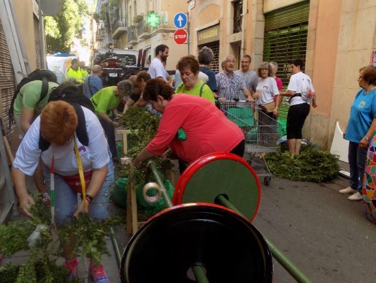 Les enramades de Sallent arriben a Gràcia