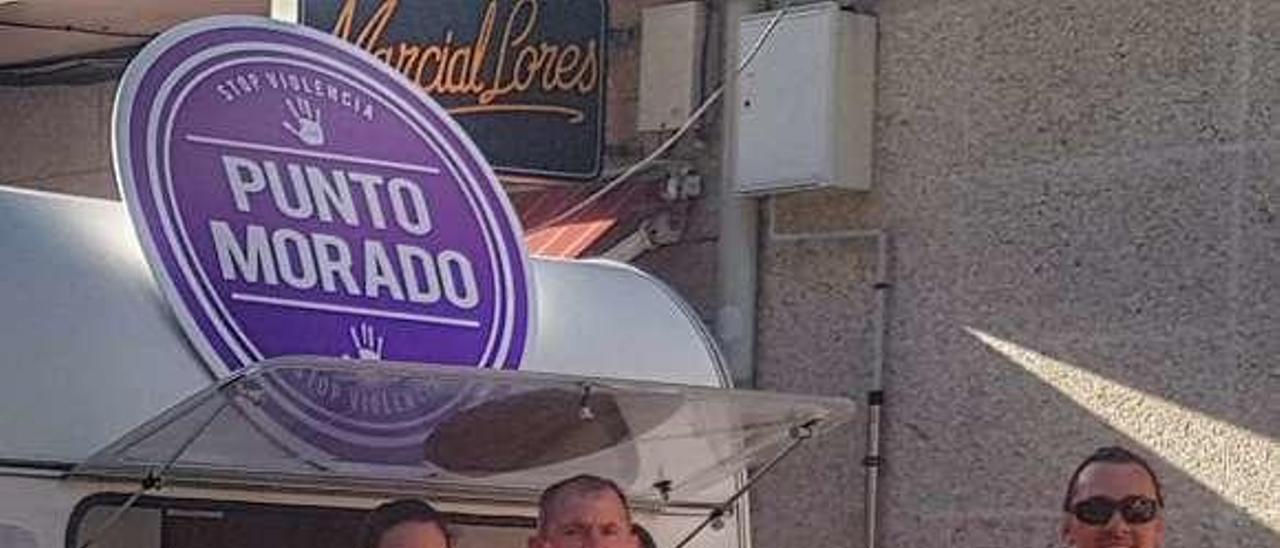 Punto Morado, durante las fiestas del Tinto de Barrantes. // FdV