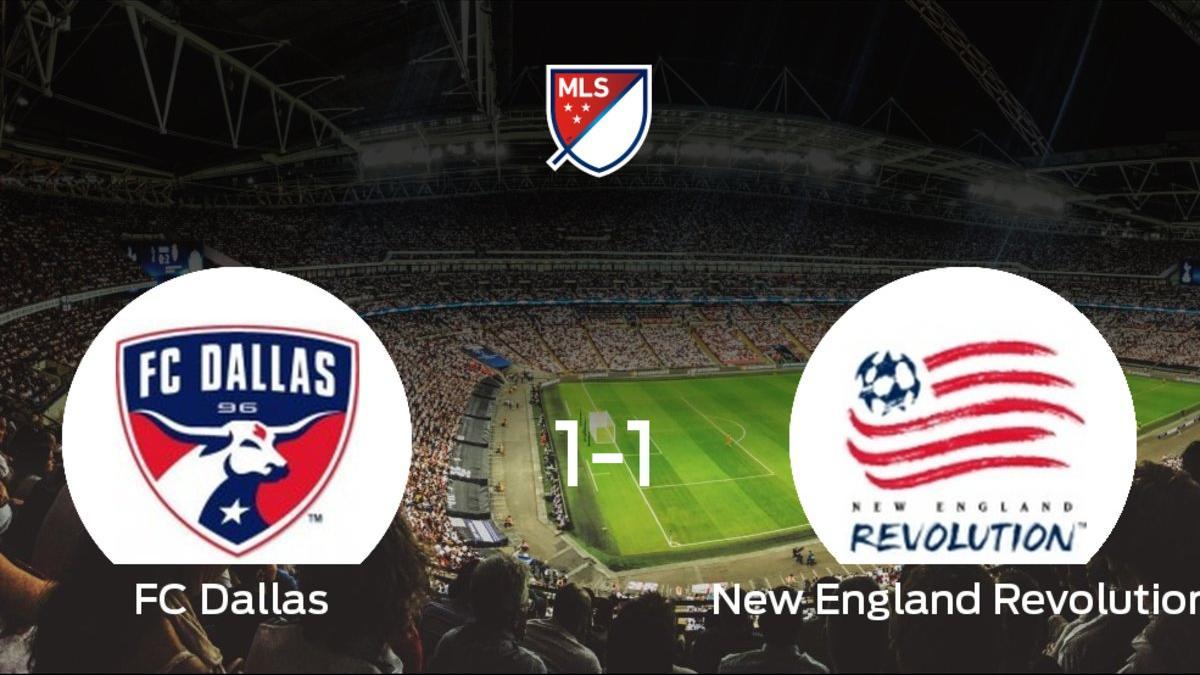 El FC Dallas y el New England Revolution se repartieron los puntos tras un empate a 1