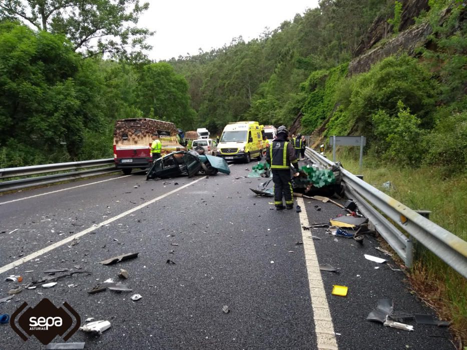 Accidente en San Tirso de Abres