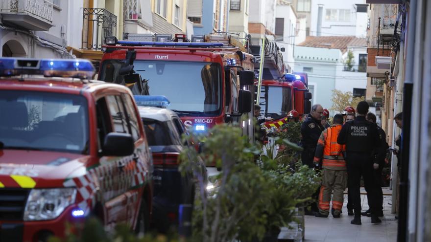 Incendio en una vivienda en el centro de Castelló