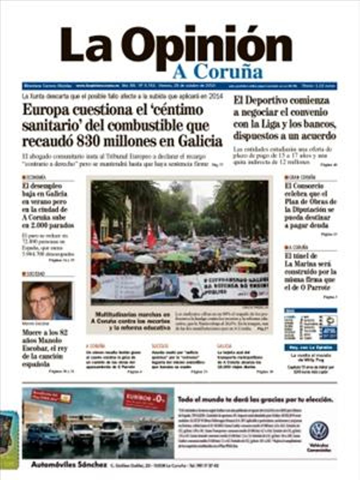 La tarjeta azul de autobús alcanza 15 millones de viajes en A Coruña