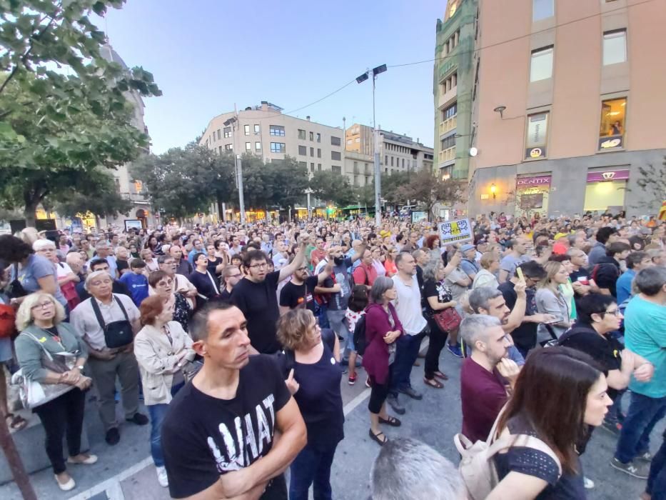 Protesta a Manresa contra la detenció de nou independentistes