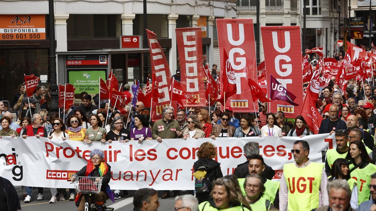 Manifestación del 1 de mayo en València