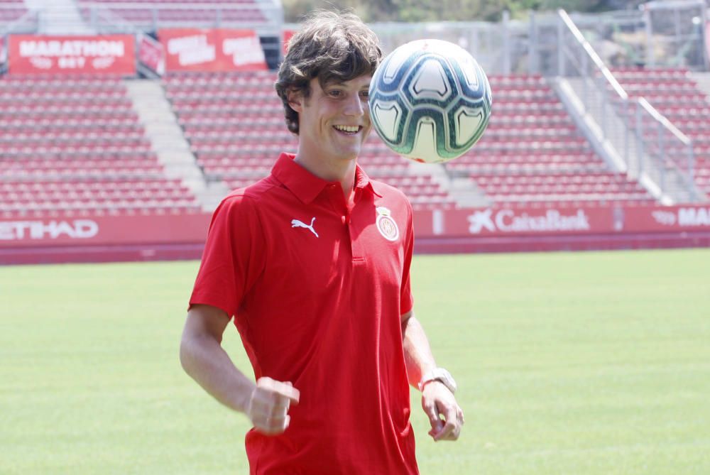 Presentació de Marc Gual com a nou jugador del Girona FC