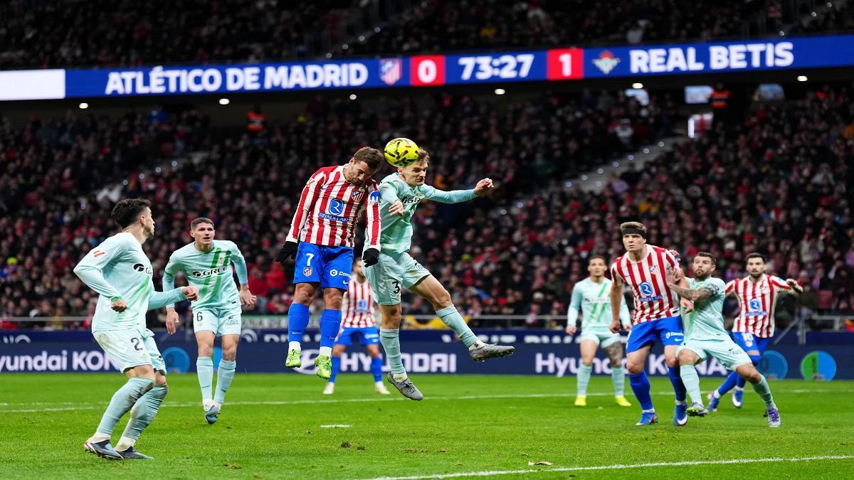 Betis, en su victoria contra el Atlético de Madrid (1-0) de LaLiga EA Sports